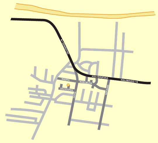 Mapa okolic pensjonatu